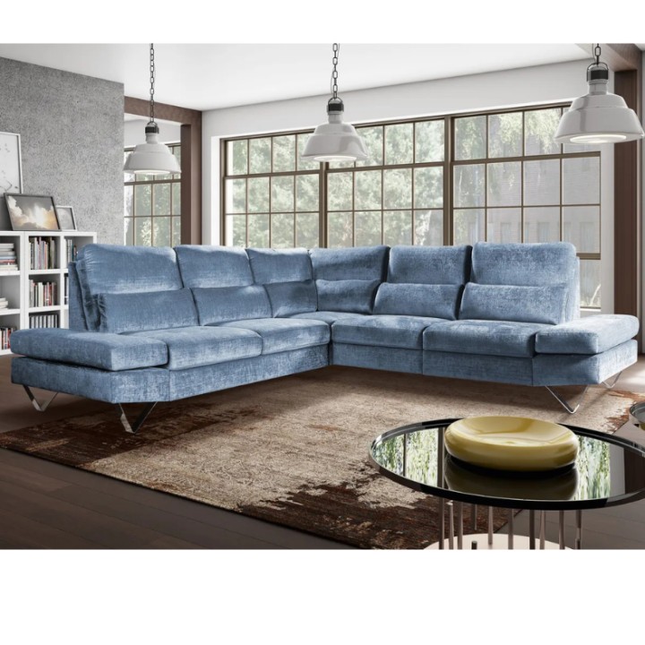 Evolution Corner Sofa Bed and Drawer in Gray| J&B Furniture
