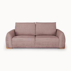 2-Seater Sofa in Pink Premium Fabric
