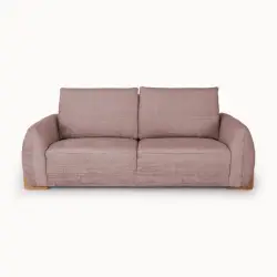 2-Seater Sofa in Pink Premium Fabric