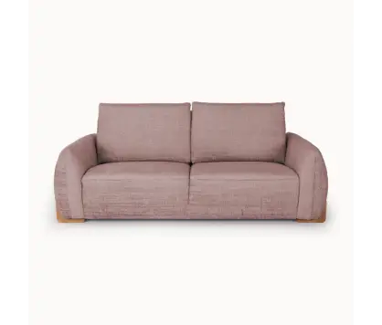 2-Seater Sofa in Pink Premium Fabric