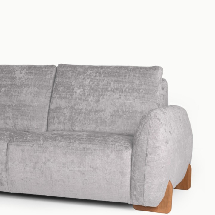 Comfortable 2-Seater Sofa in Grey