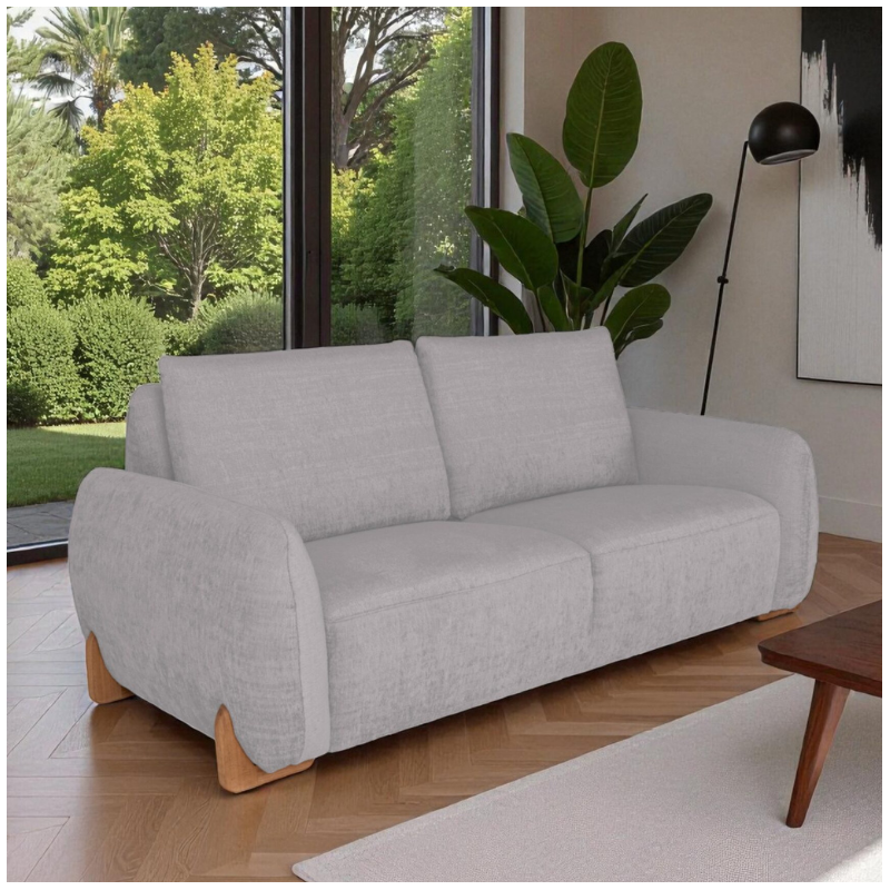 Comfortable 2-Seater Sofa in Grey