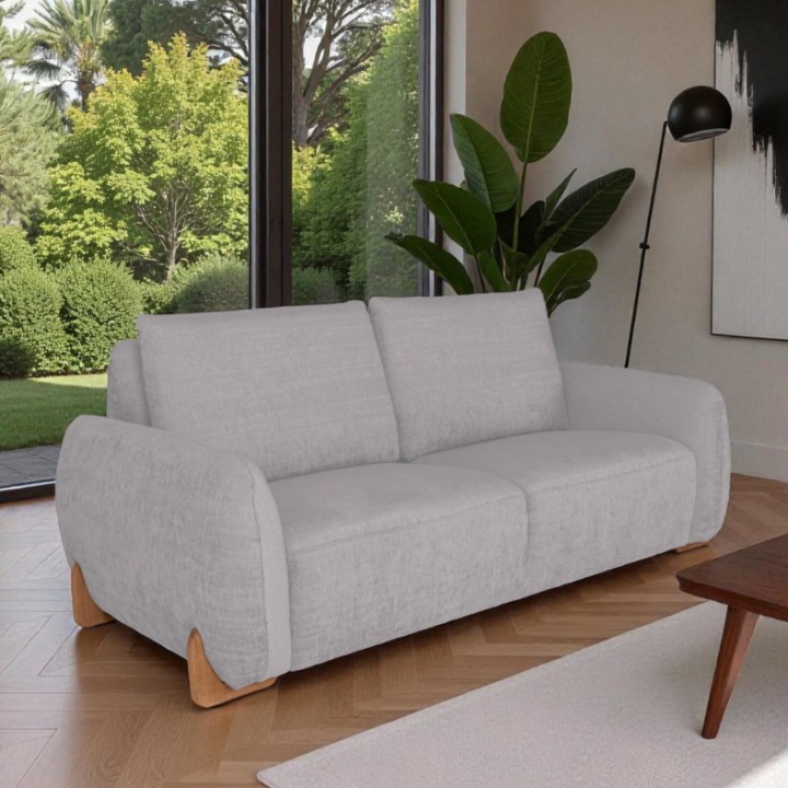 Comfortable 2-Seater Sofa in Grey