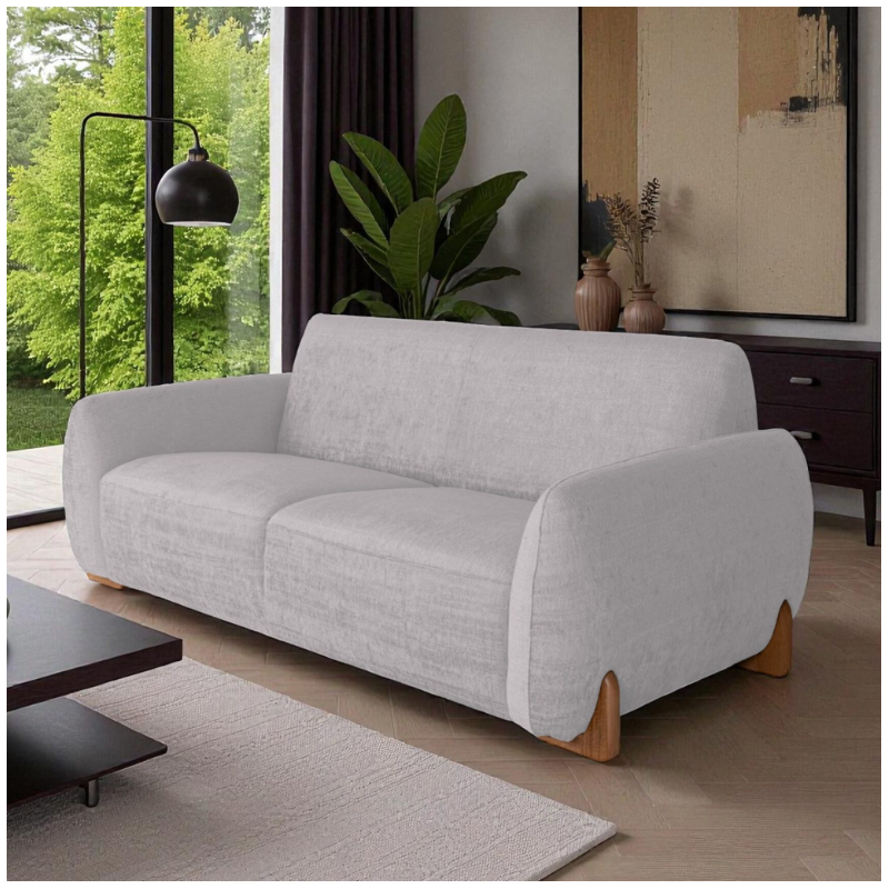 Comfortable 2-Seater Sofa in Grey