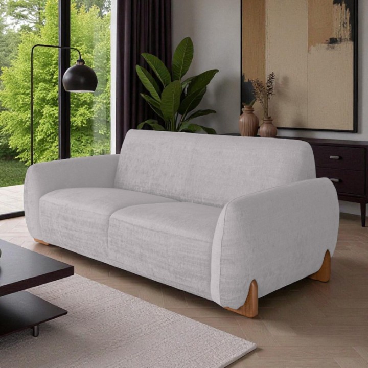 Comfortable 2-Seater Sofa in Grey