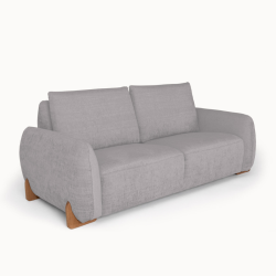 Comfortable 2-Seater Sofa in Grey