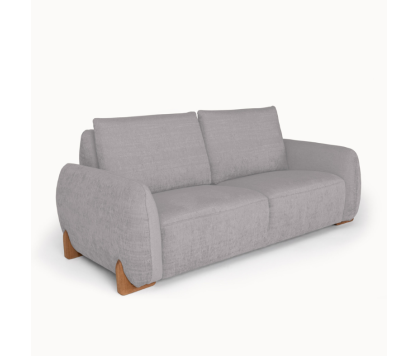 Comfortable 2-Seater Sofa in Grey