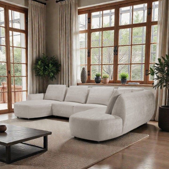 Modern U-Shaped Corner Sofa