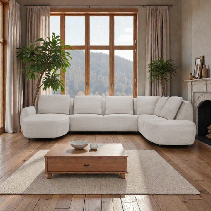Modern U-Shaped Corner Sofa