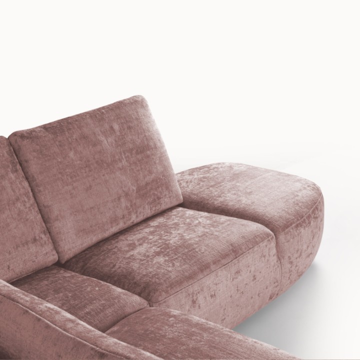 Royal Bespoke U Corner Sofa in Pink | J&B Furniture