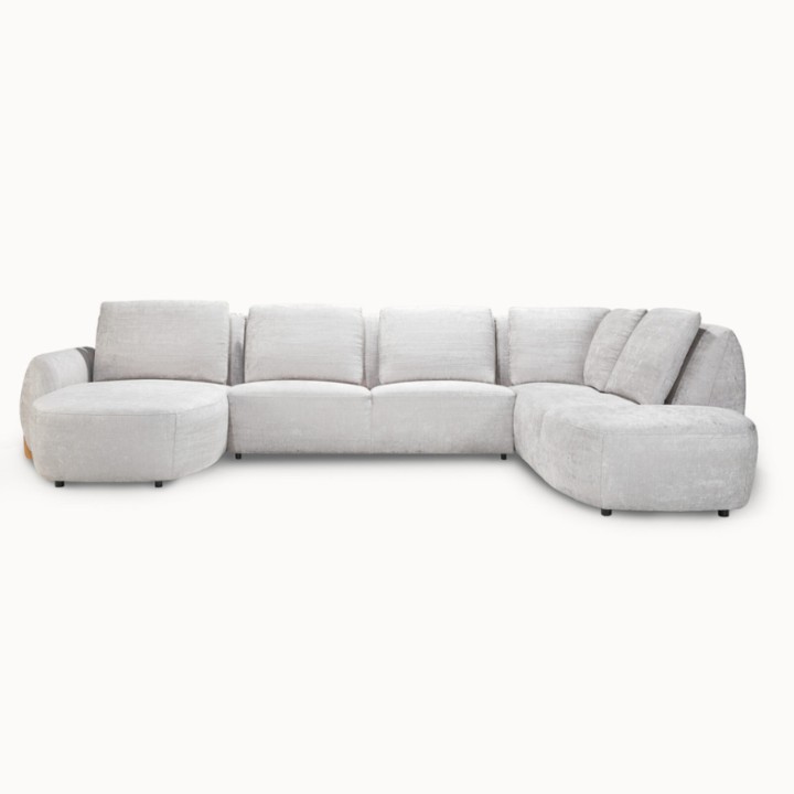 Royal Bespoke U Corner Sofa in White | J&B Furniture