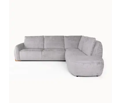 L-Shaped Corner Sofa in Grey