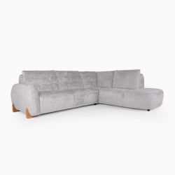 L-Shaped Corner Sofa in Grey