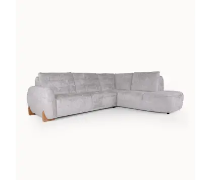L-Shaped Corner Sofa in Grey
