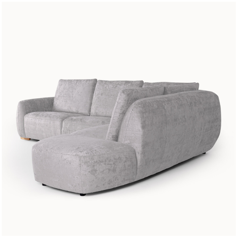 L-Shaped Corner Sofa in Grey