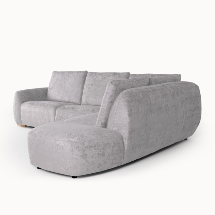 L-Shaped Corner Sofa in Grey