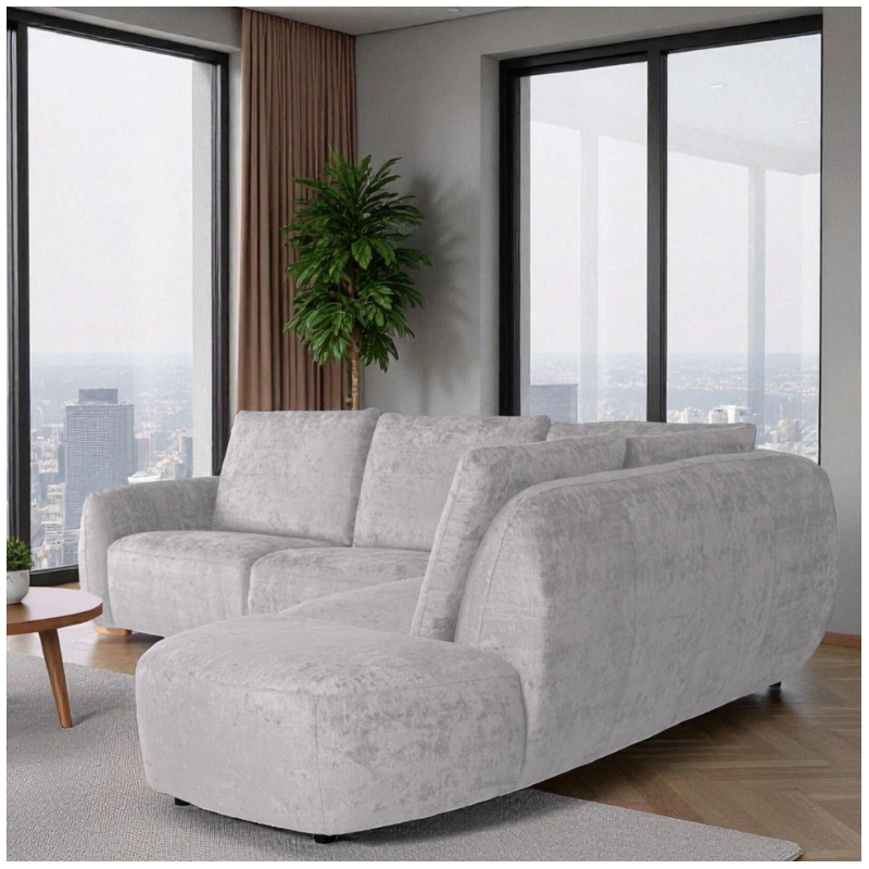 L-Shaped Corner Sofa in Grey