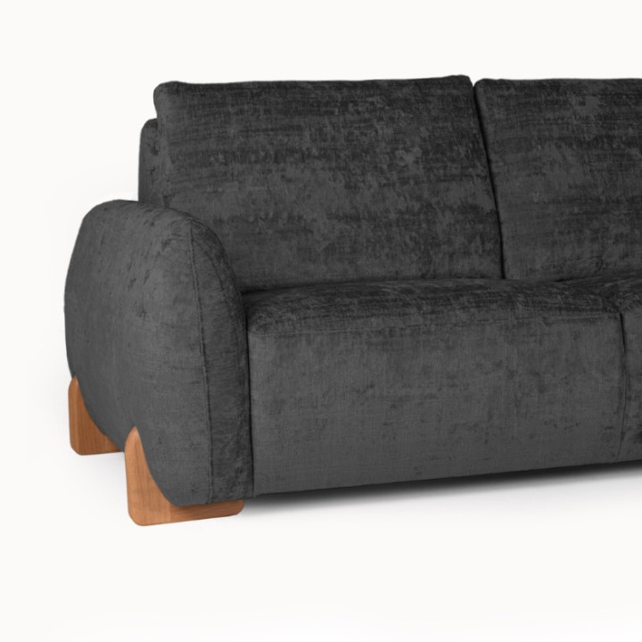 Royal Bespoke Corner Sofa in Black | J&B Furniture