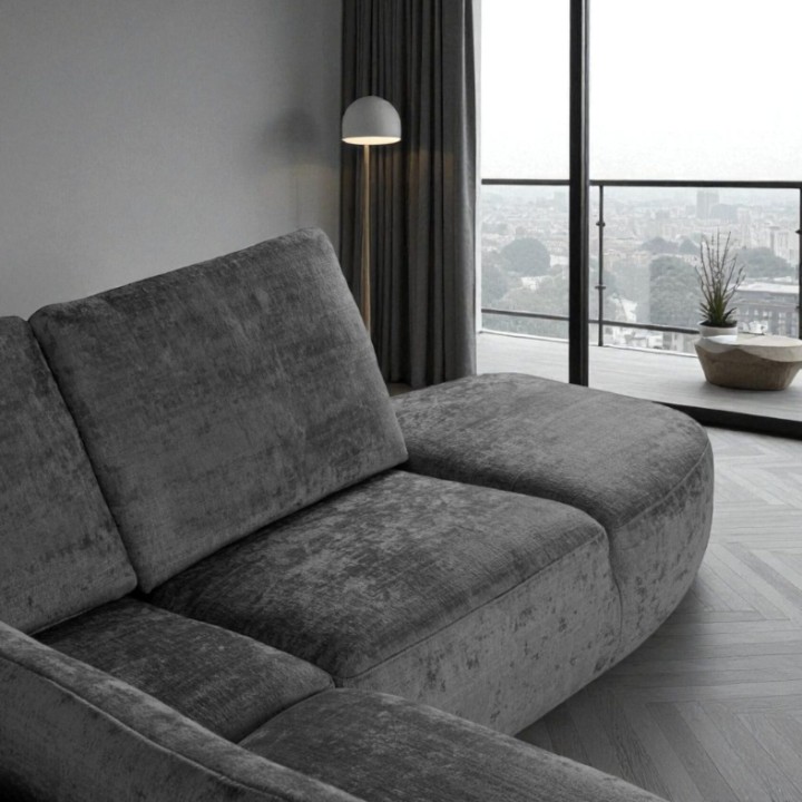 Royal Bespoke Corner Sofa in Black | J&B Furniture