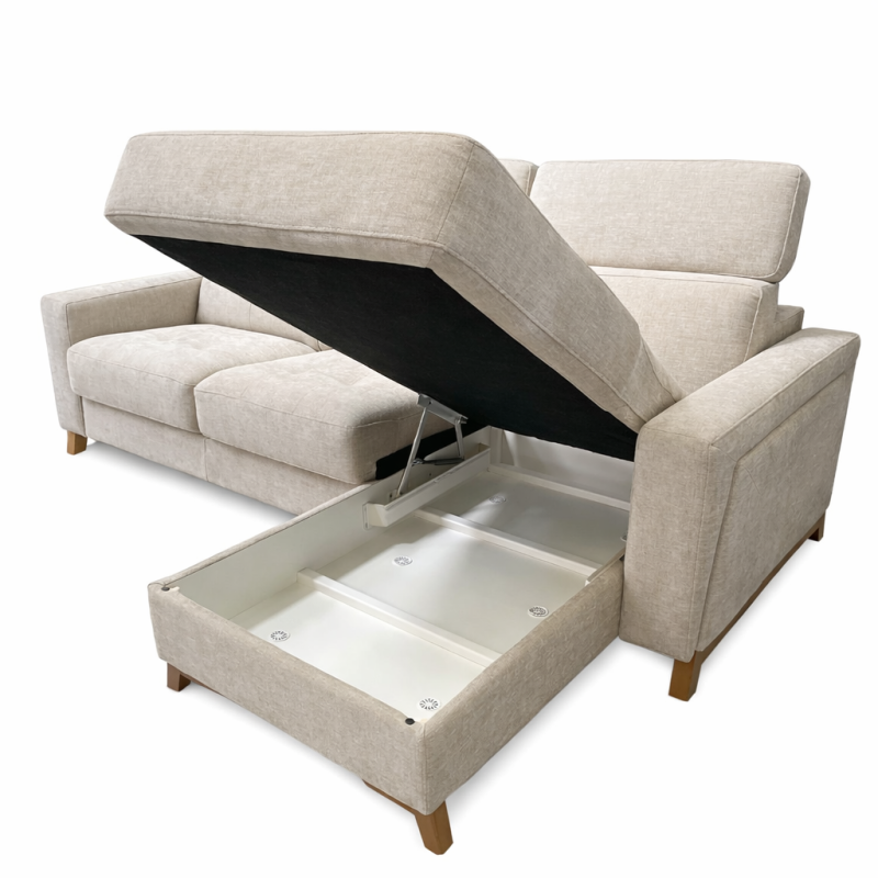 Convertible Corner Sofa Bed with Storage