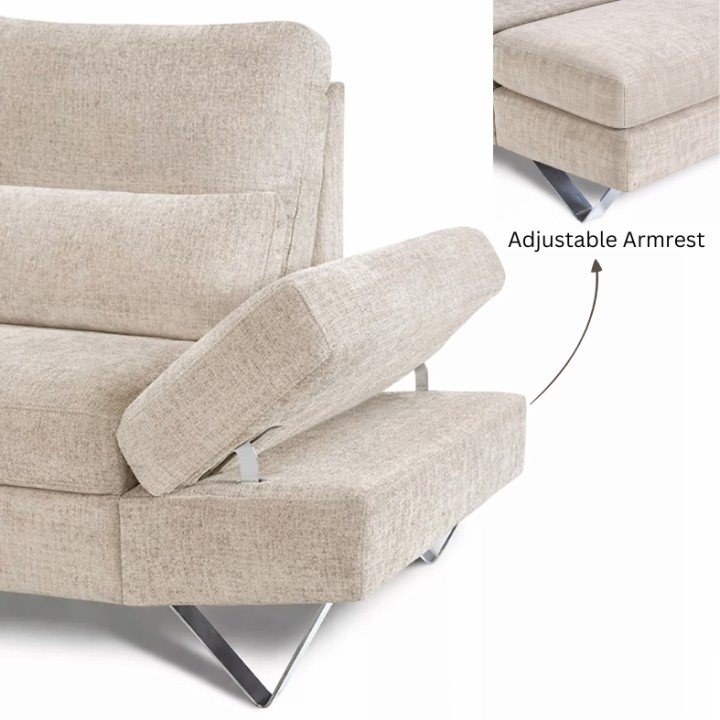 Evolution 3 Seater Sofa in Light Beige | J&B Furniture