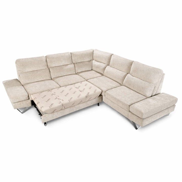 Evolution Corner Sofa bed in Beige | J&B Furniture