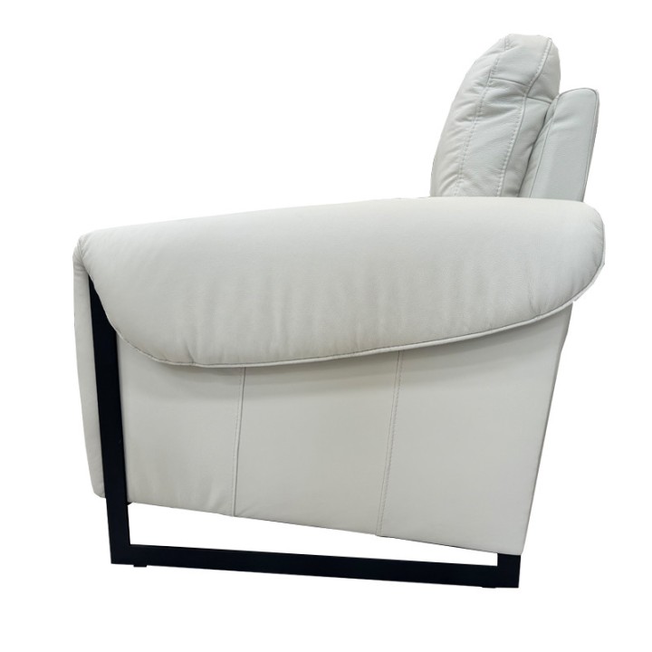 Esprit 3 Seater Sofa Hermes Leather in Beige | J&B Furniture