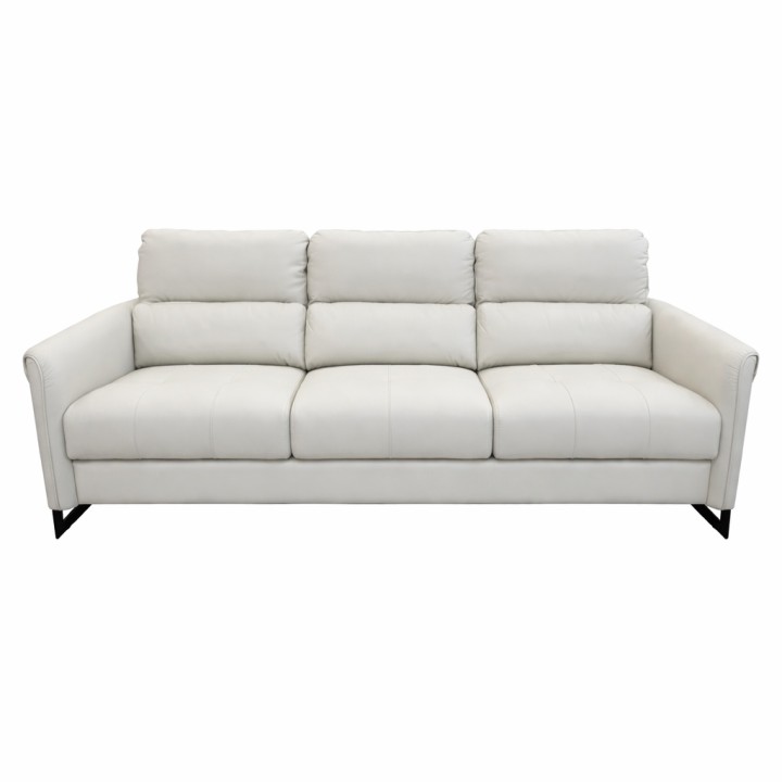 Esprit 3 Seater Sofa Hermes Leather in Beige | J&B Furniture