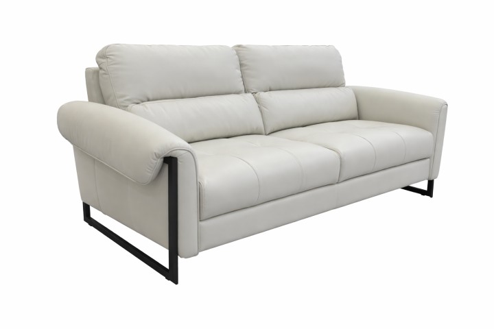 Esprit 3 Seater Sofa Hermes Leather in Beige | J&B Furniture