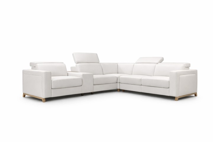 Nesco Bespoke Corner Sofa Bed in Leather | J&B Furniture