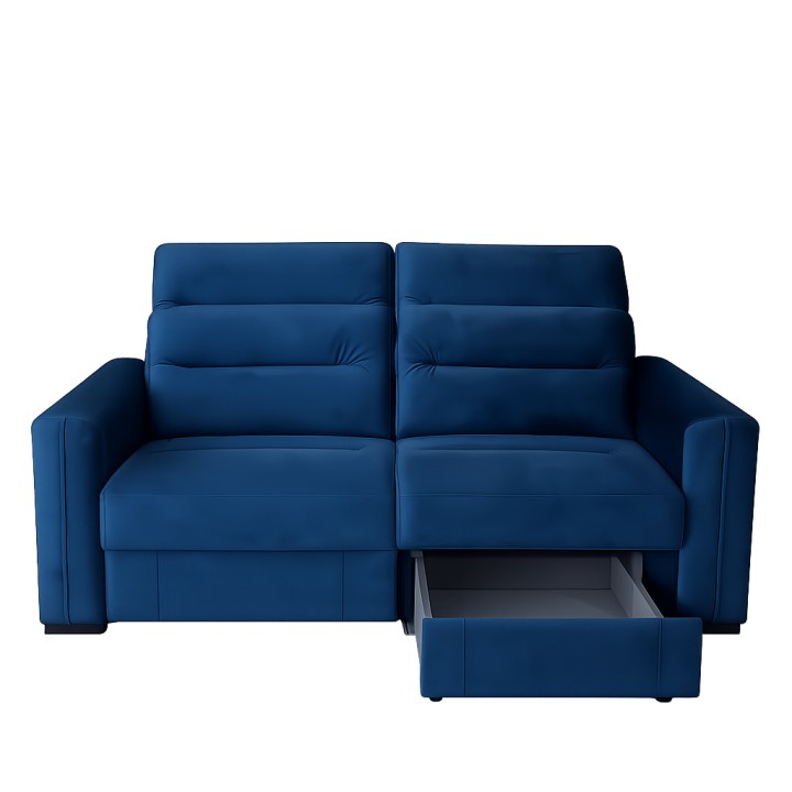 Excellence Bespoke 2 Seater Sofa Drawer Blue | J&B Furniture