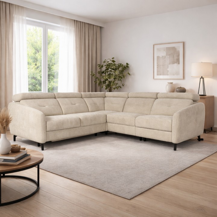 Bespoke Corner Sofa Bed in Ireland in Beige| Alison Sofa