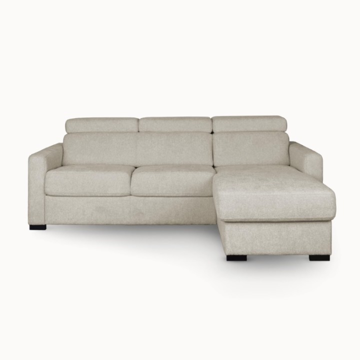 Torino  Corner Sofa Bed With Storage in White| J&B Furniture