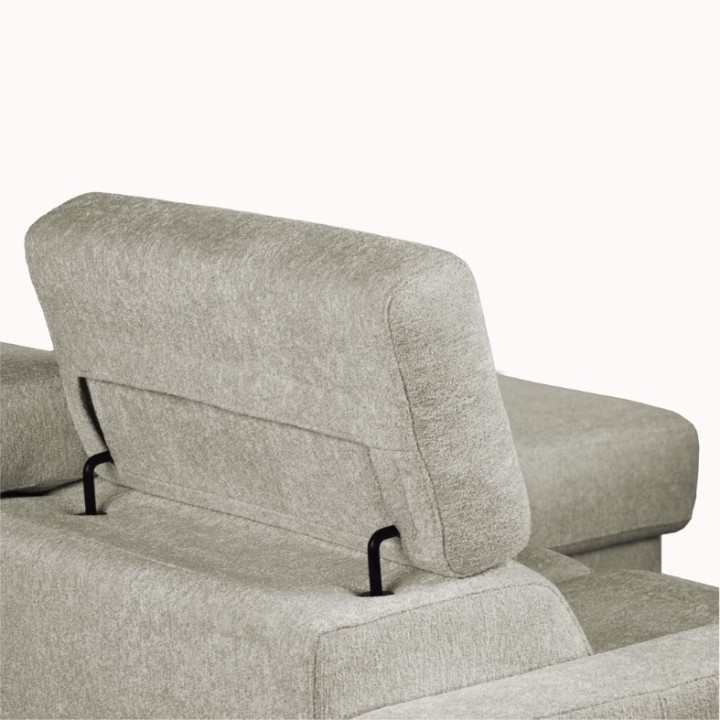 Torino  Corner Sofa Bed With Storage in White| J&B Furniture