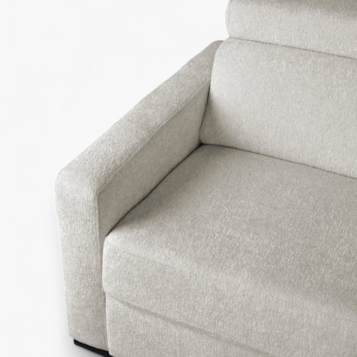 Torino  Corner Sofa Bed With Storage in White| J&B Furniture