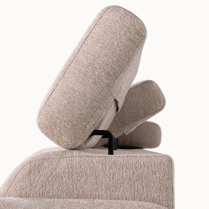 Torino  Corner Sofa Bed With Storage in Taupe| J&B Furniture
