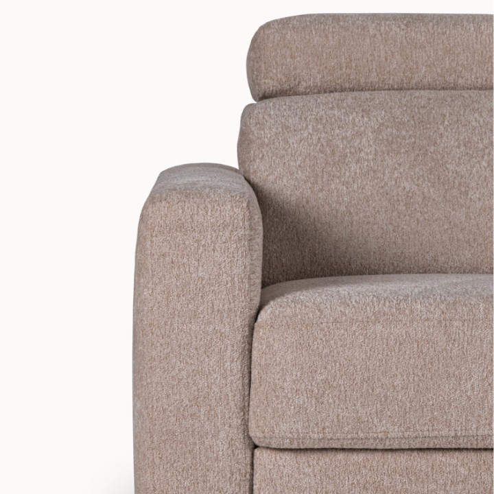 Torino  Corner Sofa Bed With Storage in Taupe| J&B Furniture