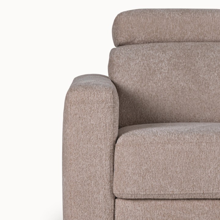 Torino  Corner Sofa Bed With Storage in Taupe| J&B Furniture