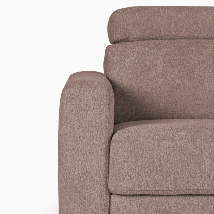 Torino  Corner Sofa Bed With Storage in Pink| J&B Furniture