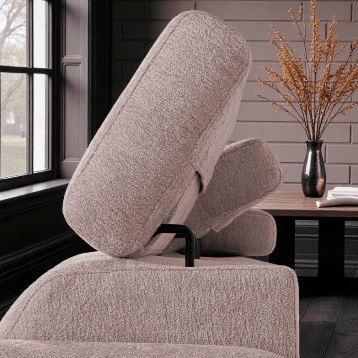 Torino  Corner Sofa Bed With Storage in Pink| J&B Furniture