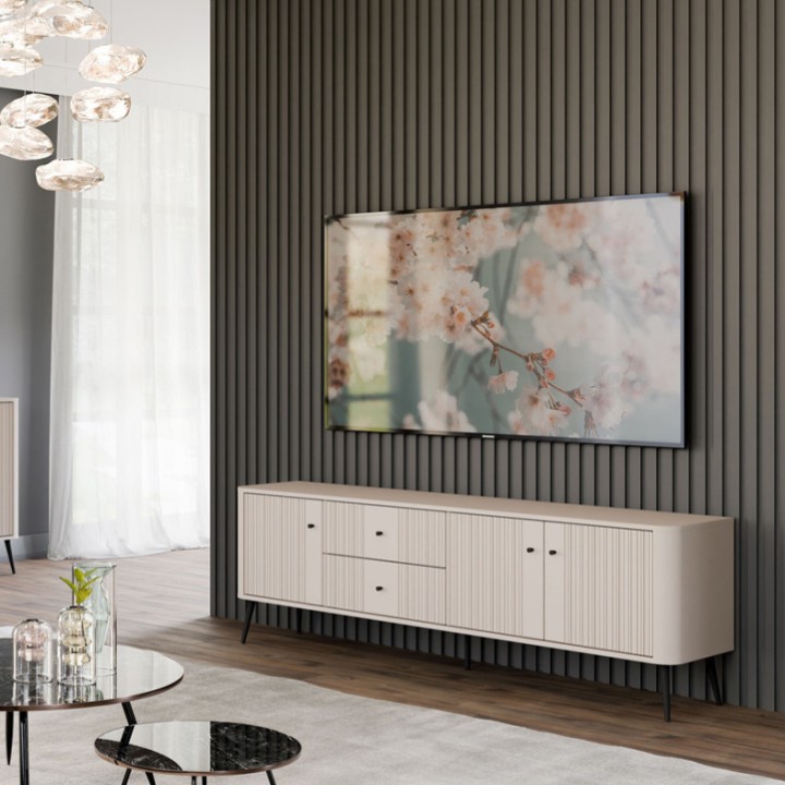 Modern TV Unit with Storage 162cm | TV Units Ireland