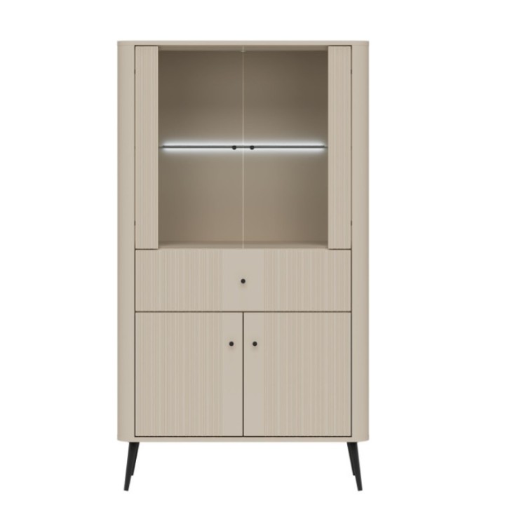 Modern Low Display Cabinet in Cashmere | Cabinets Ireland