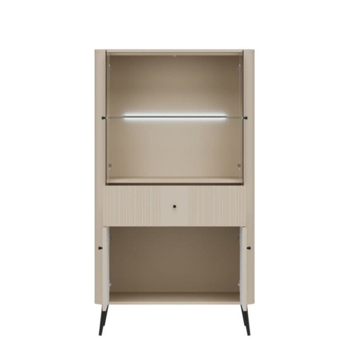 Modern Low Display Cabinet in Cashmere | Cabinets Ireland