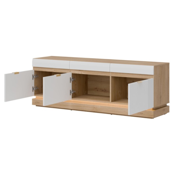 Modern TV Storage Unit Matte white| TV Units Ireland – Milton