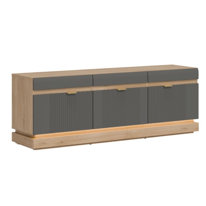 Modern TV Storage Unit Grey | TV Units Ireland – Milton