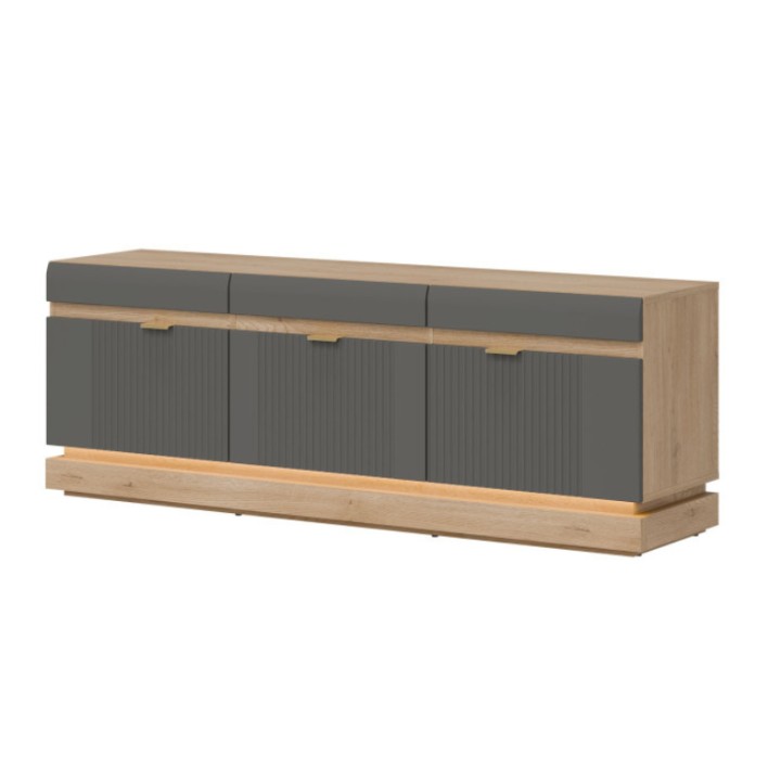 Modern TV Storage Unit Grey | TV Units Ireland – Milton