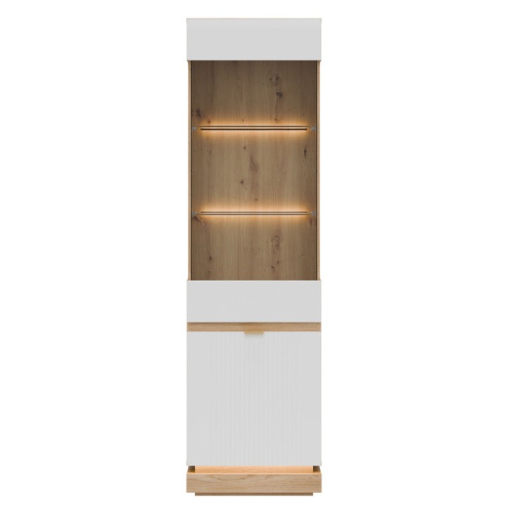 Milton Display Cabinet L/R in White Oak - J&B Furniture