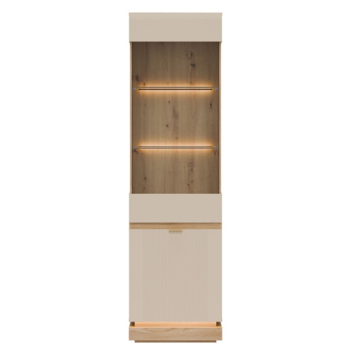 Milton Display Cabinet L/R in Cashmere Oak - J&B Furniture