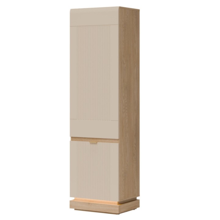 Milton Tall Cabinet in Cashmere Oak - J&B Furniture