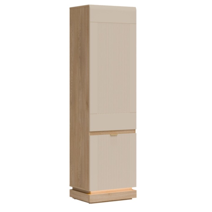 Milton Tall Cabinet in Cashmere Oak - J&B Furniture